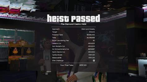 max payout for diamond casino heist